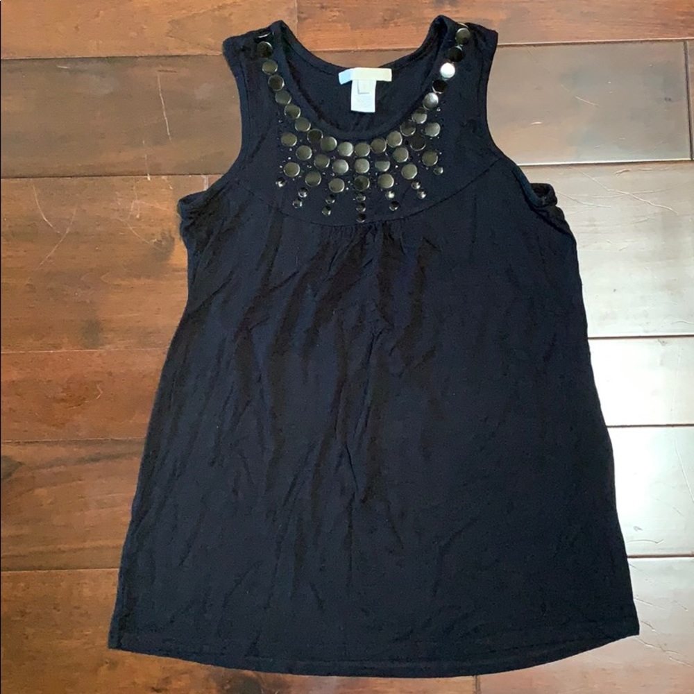Design History size S black embellished tank